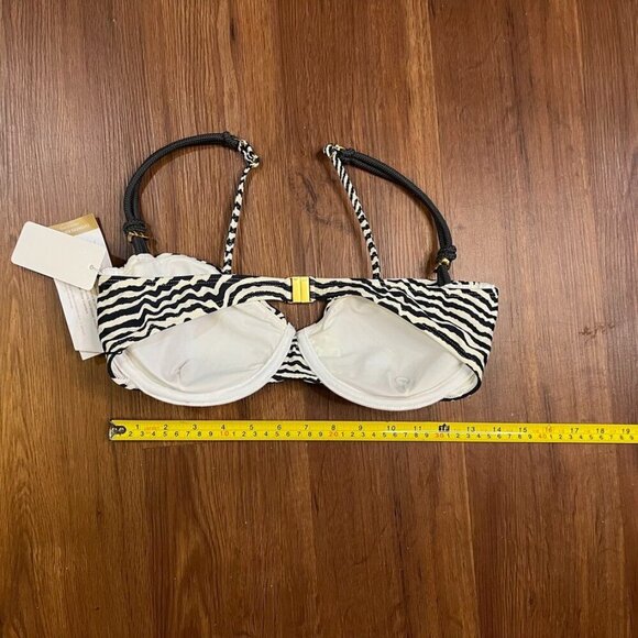 ViX Ravine Gal Mel Bikini Top – Zebra Stripe – Size XL MSRP $148 – NWT - Picture 6 of 7
